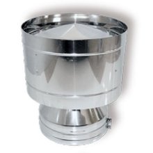 Дефлектор DDH на трубу D200 с изол.50мм, нерж321/нерж321 (Вулкан)